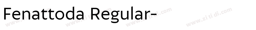 Fenattoda Regular字体转换